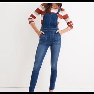 Madewell skinny overalls
